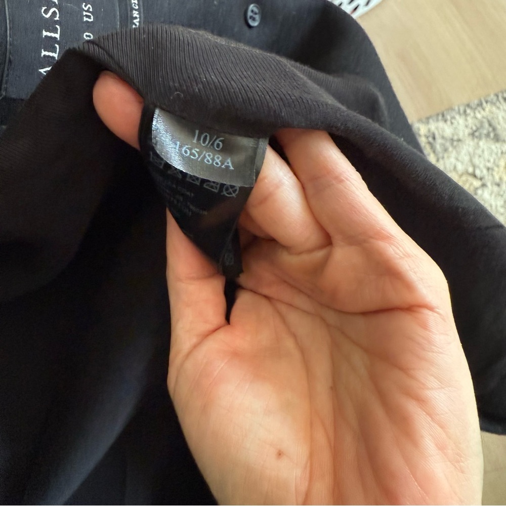 EUC ALL SAINTS Meade Lambskin Sleeves Coat - Picture 9 of 13